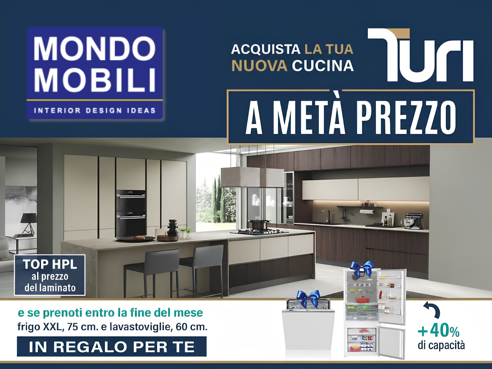 Promozione cucine Turi a metà prezzo da Mondo Mobili